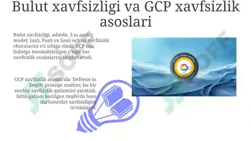 Cloud xavfsizligi va GCP xavfsizlik asoslari 3