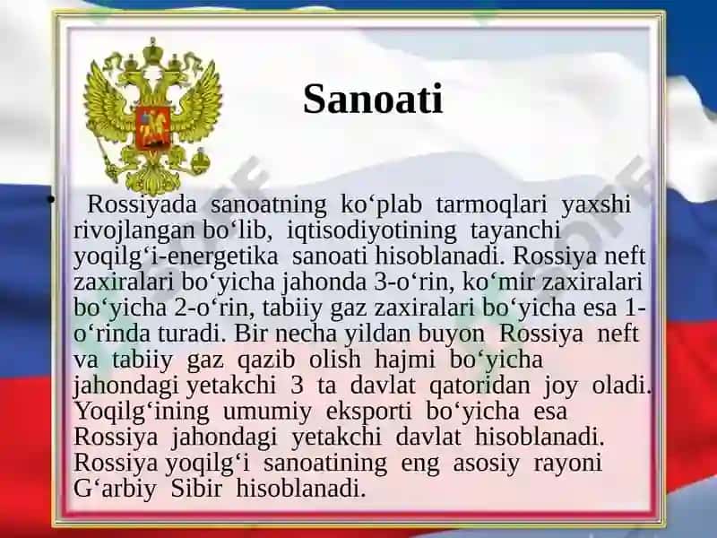 Rossiya Federatsiyasi sanoati 3