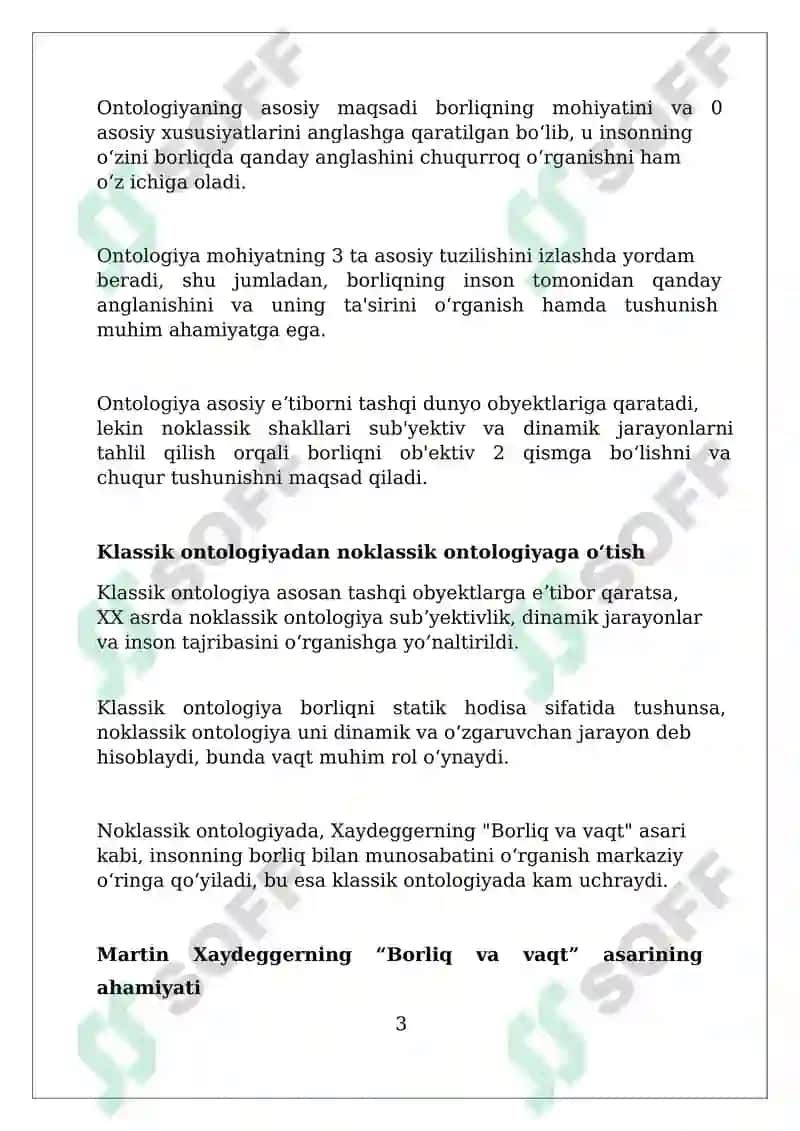 Noklassik ontologiyaning yo‘nalishlari va mohiyati 3