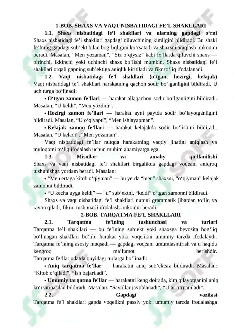 Fe’l vazifador shakllari Fe’l vazifador shakllari 4 tur 3