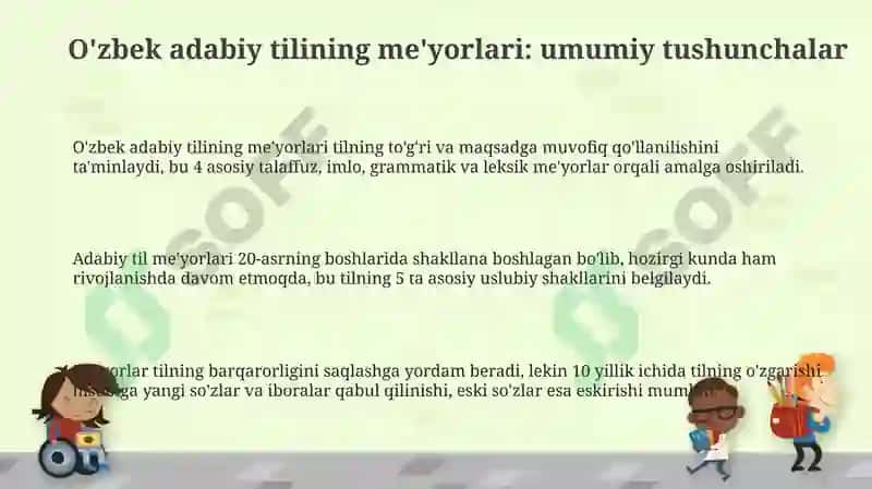 O'zbek adabiy tilining me'yorlari 3