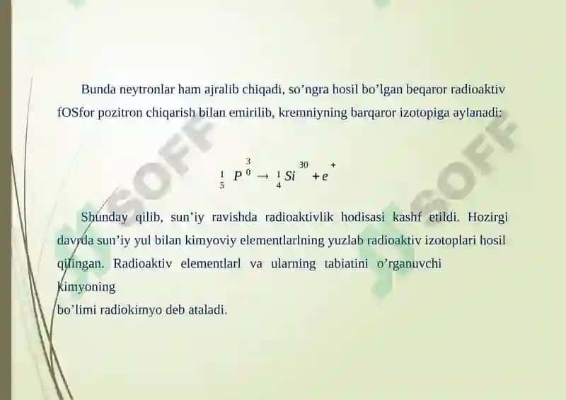 Radioaktiv o'zgarishlarning asosiy qonunlari siljish qoidasi 3