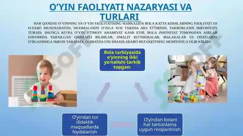 Mavzu: O'yin bog'cha yoshidagi yetakchi faoliyat sifatida 3