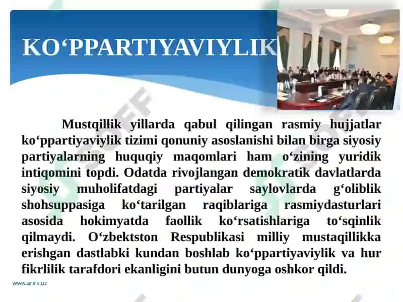 O'zbekistonda Siyosiy Partiyalar Xaqida 3