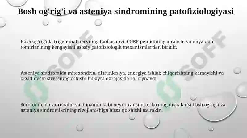 Bosh og'riqlari va astsenik sindromida farmatseftik yordam sindromlari 3