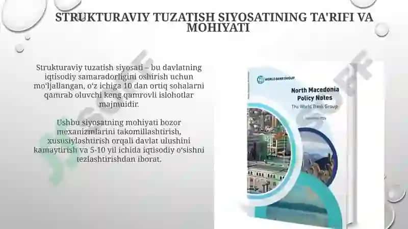 Strukturaviy tuzatish siyosati 3