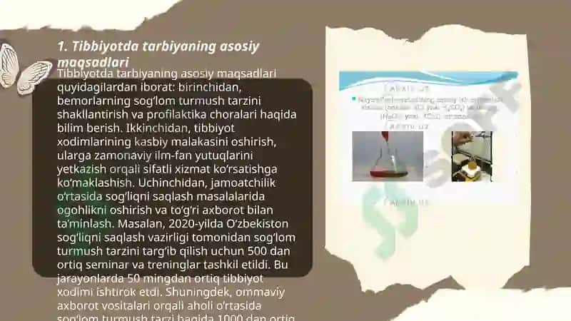 Tibbiyotda tarbiya jarayonining mohiyati va mazmuni 3