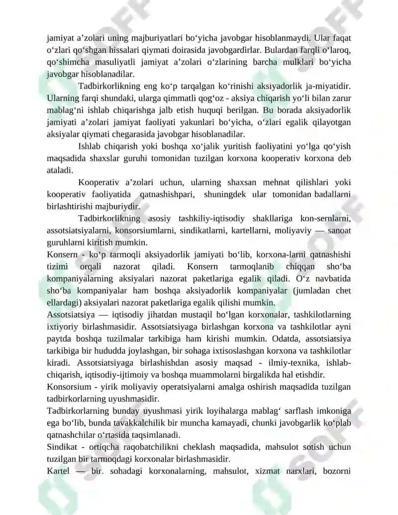 Tadbirkorlik faoliyati moxiyati 3