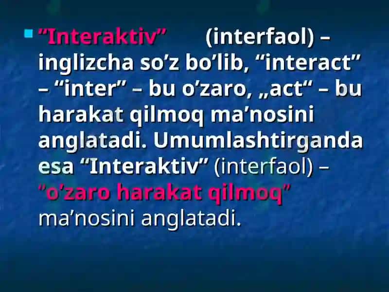 Interfaol metodlar va ularni maktab darslarida qo’llash 3