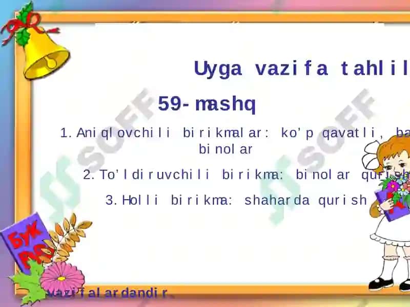 "So’z birikmasida so’zlarning o’zaro birikish usullari" 3