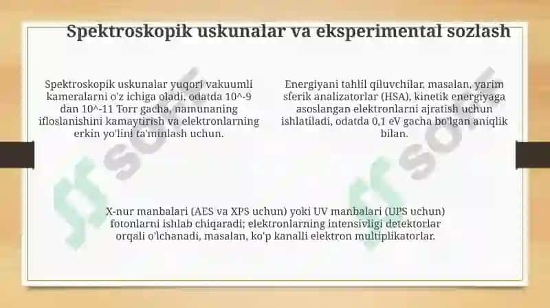 Elektron spektrlarining asoslari va turlari 3