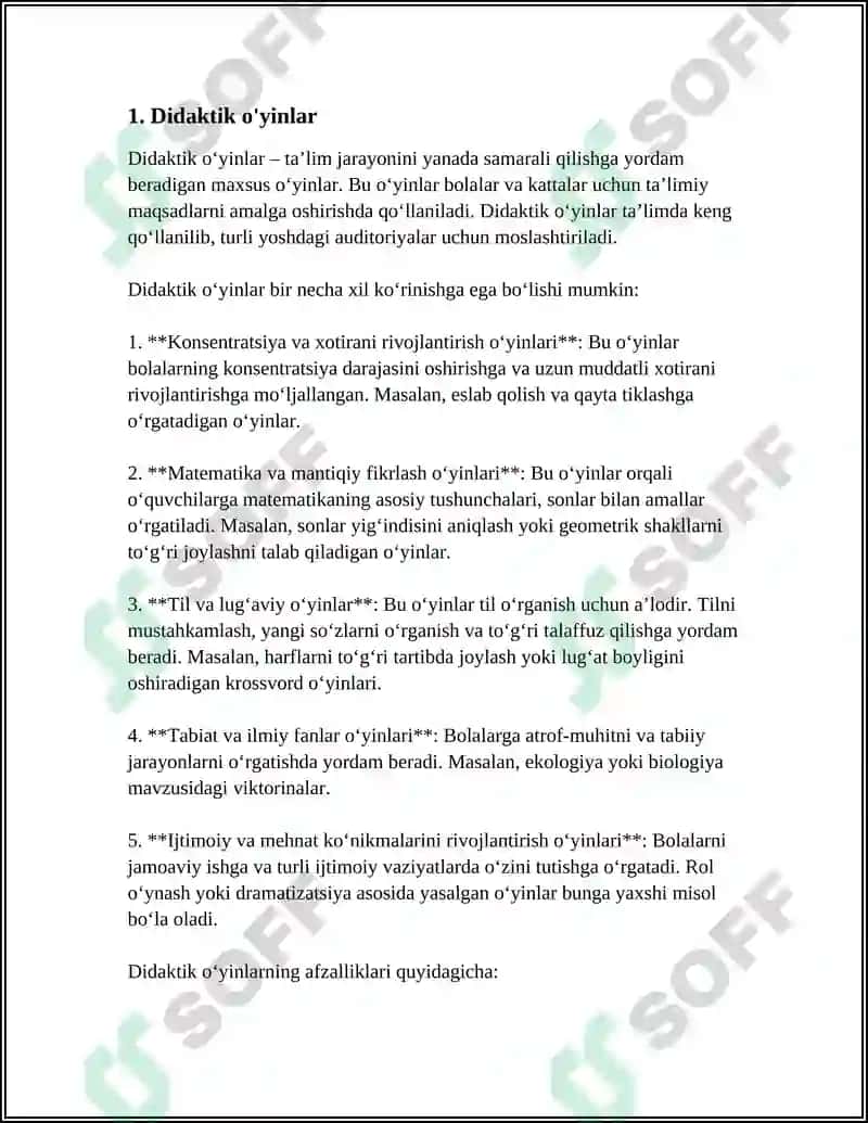 METODIK OʻYIN 3