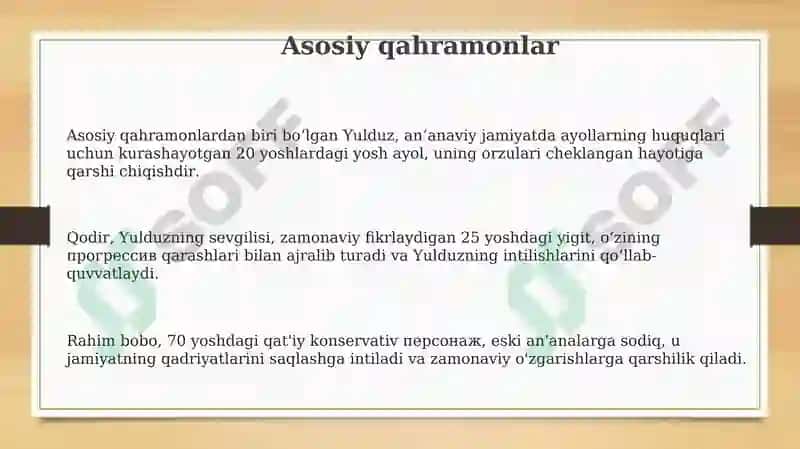 Hamzaning "Paranjisirlari" drammasi 3
