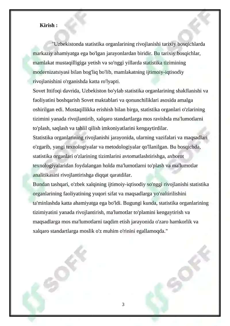 Mamlakatda statistika organi rivojining tarixiy bosqichlari 3