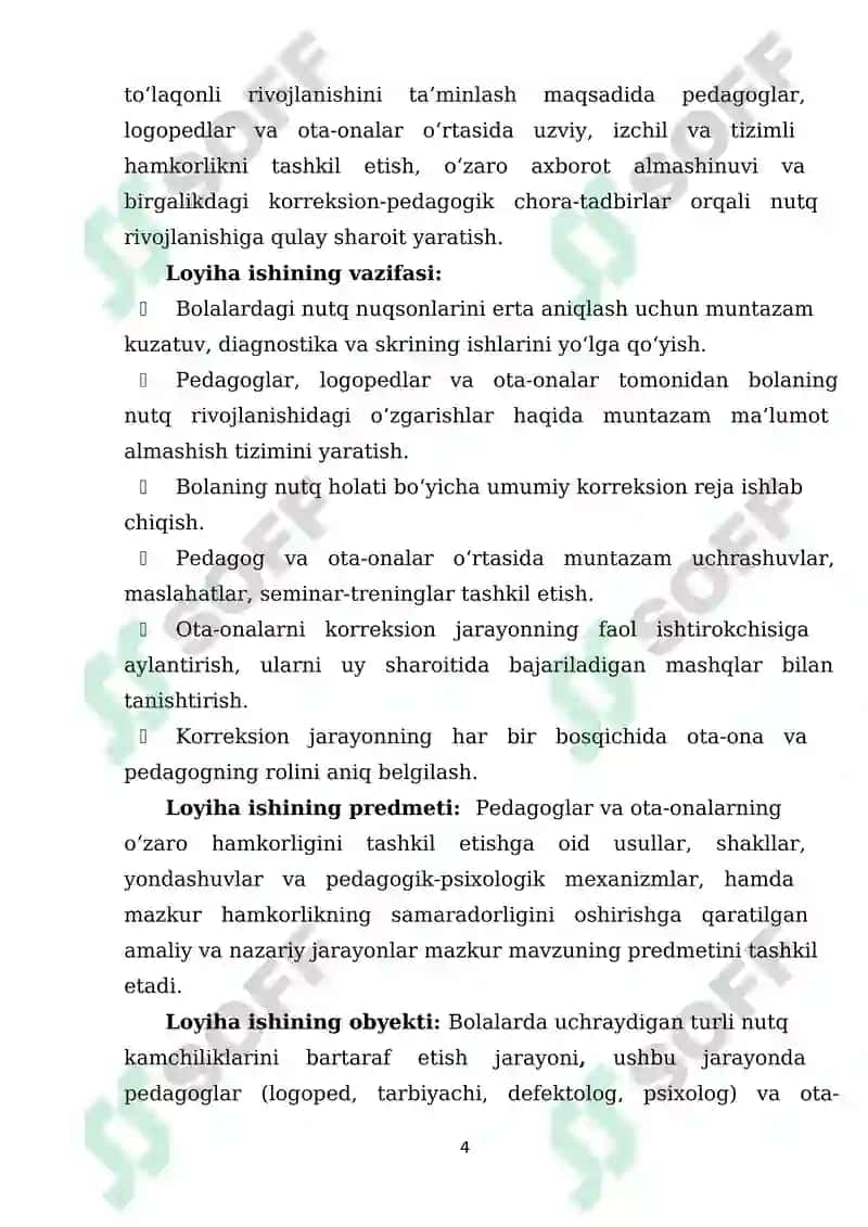 Bolalarda nutq kamchiliklarini bartaraf etish jarayonida pedagoglar va ota-onalarning o‘zaro hamkorligini tashkil etish 3