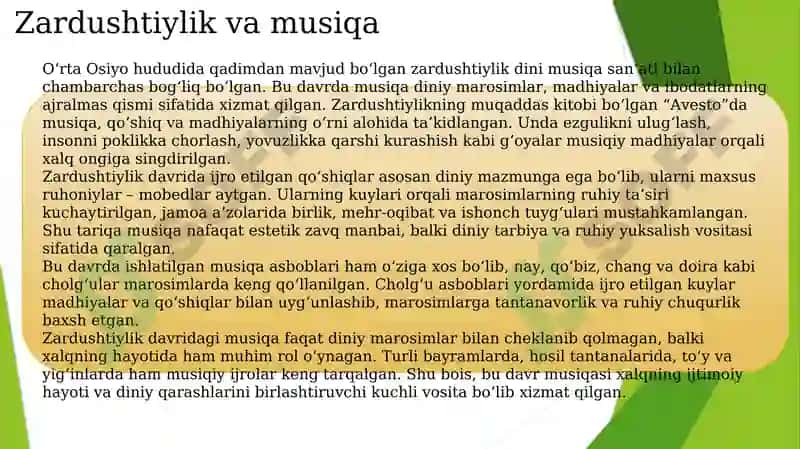 O‘rta Osiyoning Qadimiy Musiqa Madaniyati 3