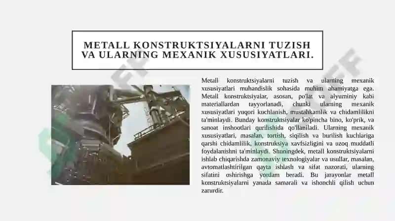 Metall konstruktsiyalar 3
