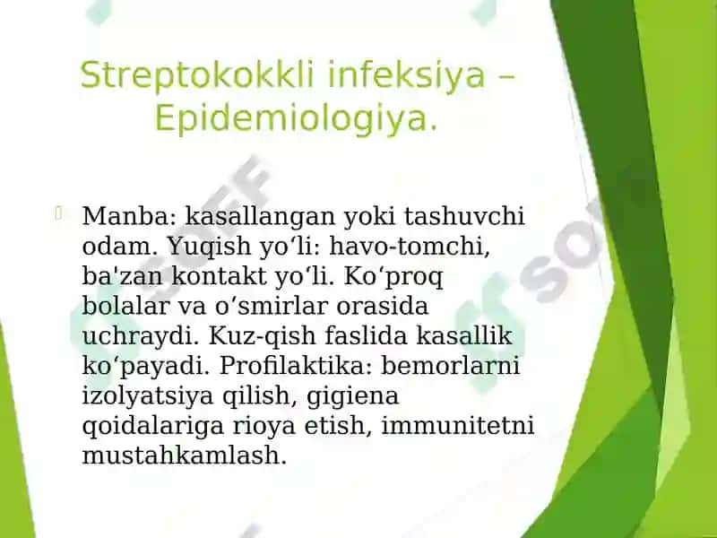 Streptokokkli va Pnevmokokkli infeksiyalar. Etiologiya, epidemiologiya, klinikasi, diagnostika va davolash 3