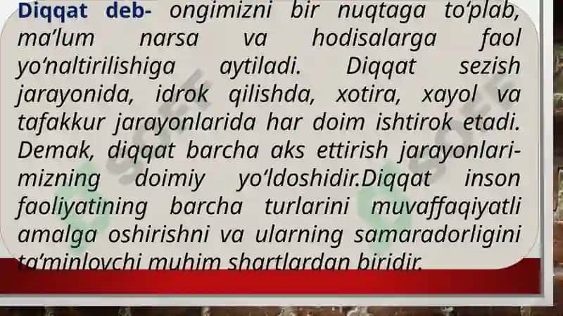 Diqqat  psixologik jarayon sifatida 3