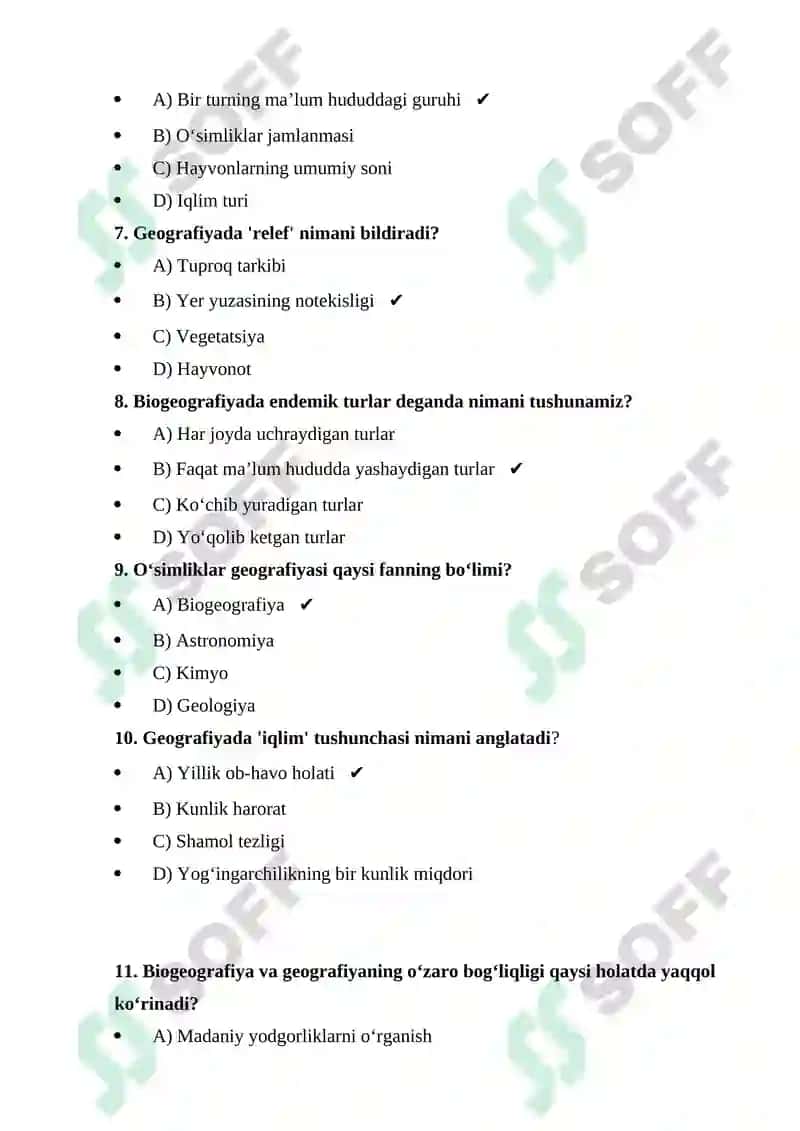 Biogeografiya, biologiya va geografiya orasidagi fan 3