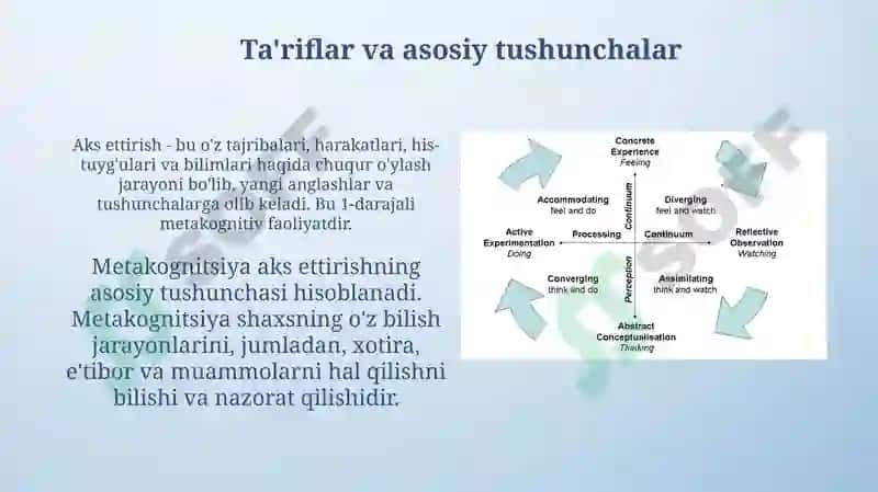 Tafakkur borasidagi psixologik nazariyalar va operatsiyalari 3