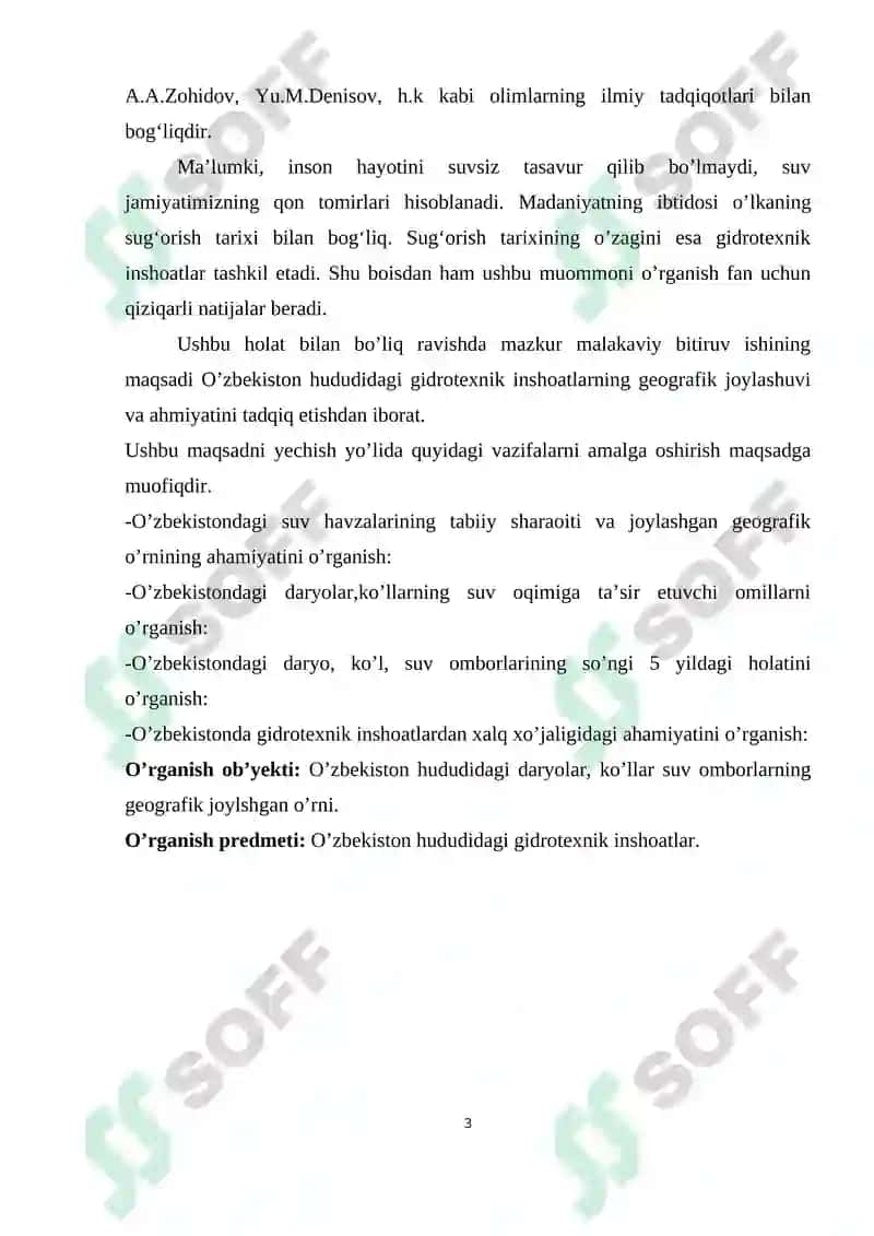 O’ZBEKISTON HUDUDIDAGI GIDROTEXNIK INSHOOTLARINING GEOGRAFIK JOYLASHUVI VA AHAMIYATI 3