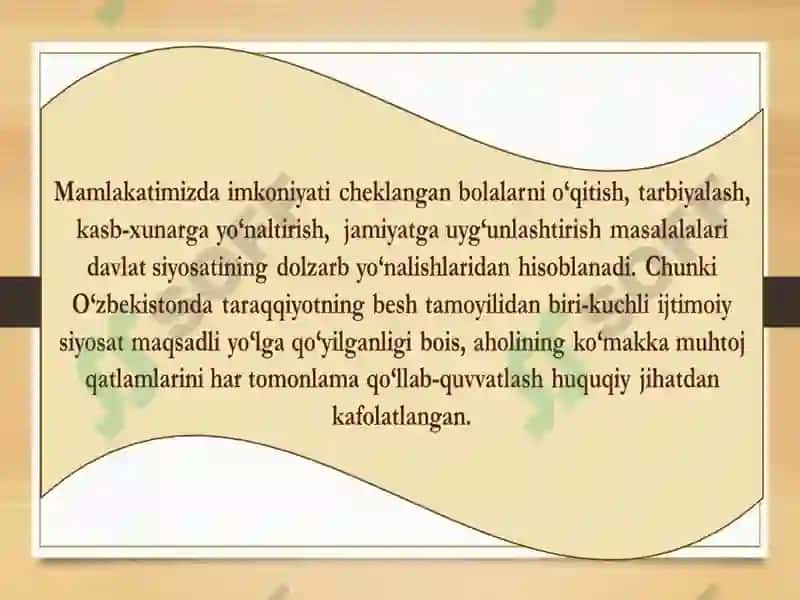 Imkoniyat cheklangan bolalarni inklyuziv ta'lim va tarbiyalash konsepsiyasi 3
