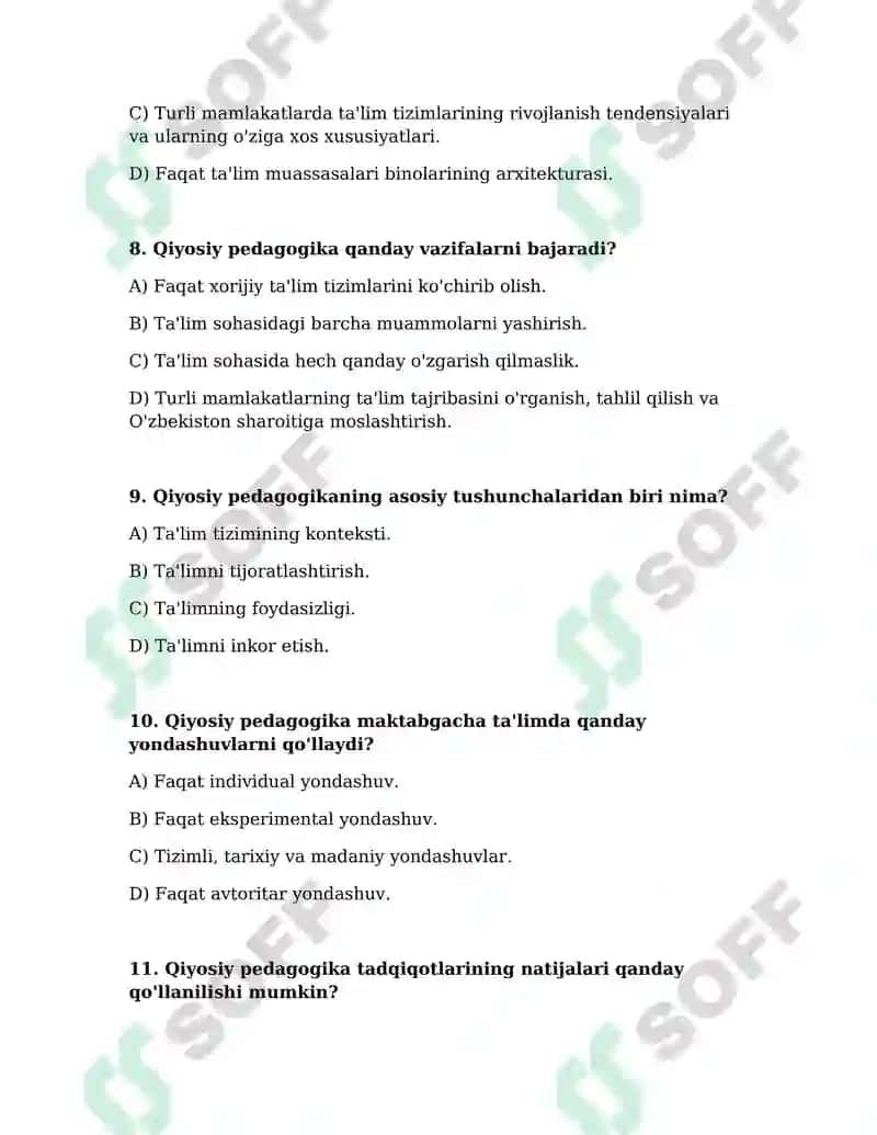 Maktabgacha ta'limda qiyosiy pedagogika faning mazmuni va mohiyati 3