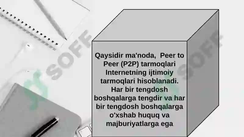 Kliyent-server va peer-to-peer  tarmoqlari. Virtual shaxsiy tarmoq (VPN) Intranet va ekstranet. Internet va uning xususiyatlari 3