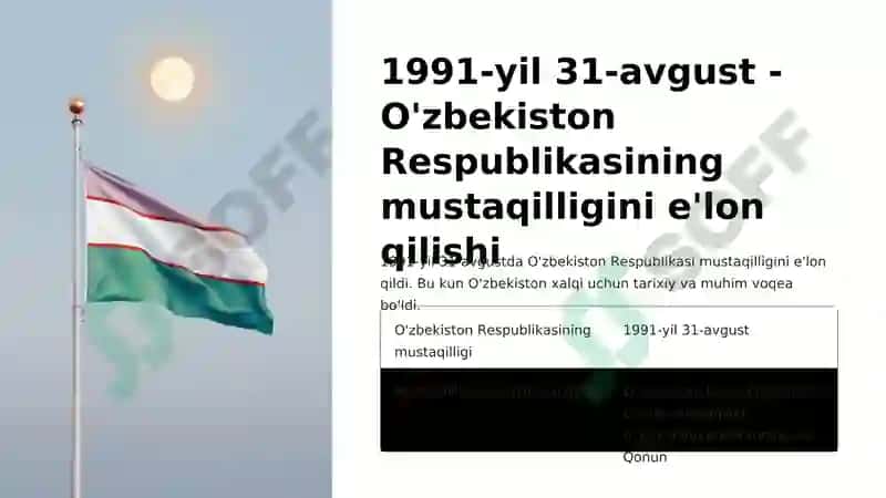 O'ZBEKISTON RESPUBLIKASINING TASHKIL TOPISHI VA UNING TARIXIY AHAMIYATI. O'ZBEKISTONNING O'ZIGA XOS ISTIQLOL VA TARAQQIYOT YO'LI 3