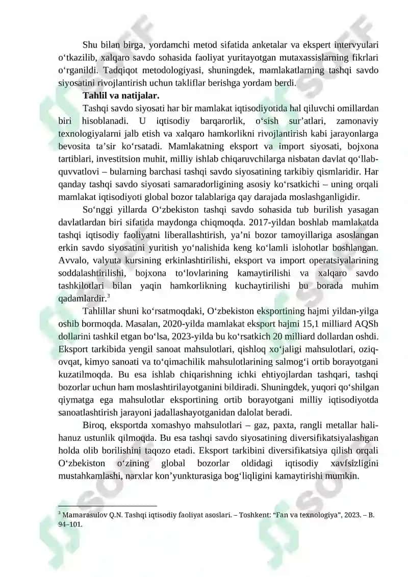 Tashqi Savdo Siyosati 3