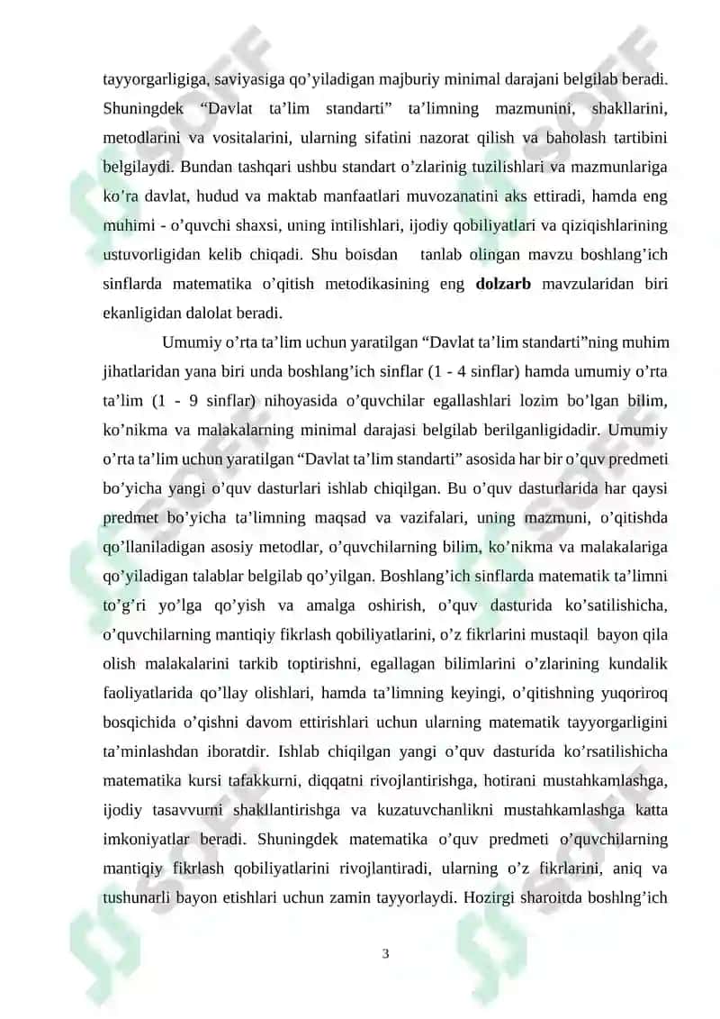 Boshlang’ich sinf matematika darslarida ko’rgazmali qurollardan foydalanish 3