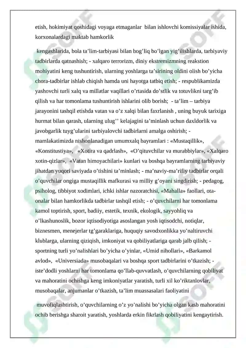 Yoshlarda milliy g’oya va ishonch, e’tiqodni shakllantirishda milliy g’oyaning ahamiyati. 3