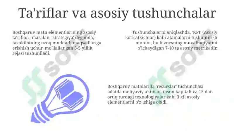 Boshqaruvning matnli elementlari 3