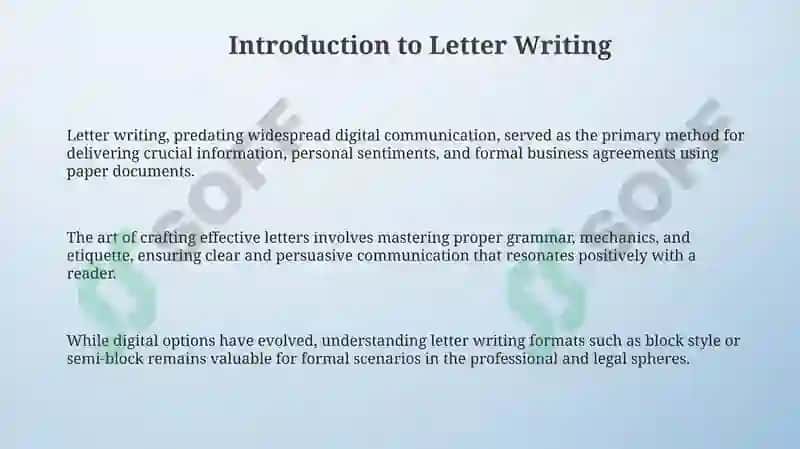 Letter Writing general rules types of letters 3