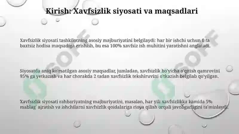 Ishlabchiqarish maydonlarida texnika xavfsizligi 3