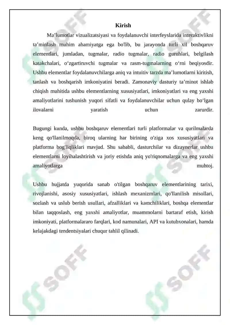 Ma'lumotlar vizualizatsiyasi va foydalanuvchi interfeyslarida interaktivlikni ta’minlash 3