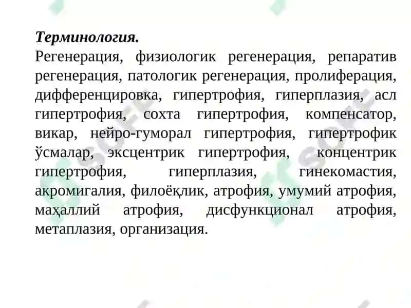 ТЎҚИМАЛАР ЯНГИЛАНИШИ ВА РЕПАРАЦИЯ: РЕГЕНЕРАЦИЯ, ТУЗАЛИШ ВА ФИБРОЗ 3
