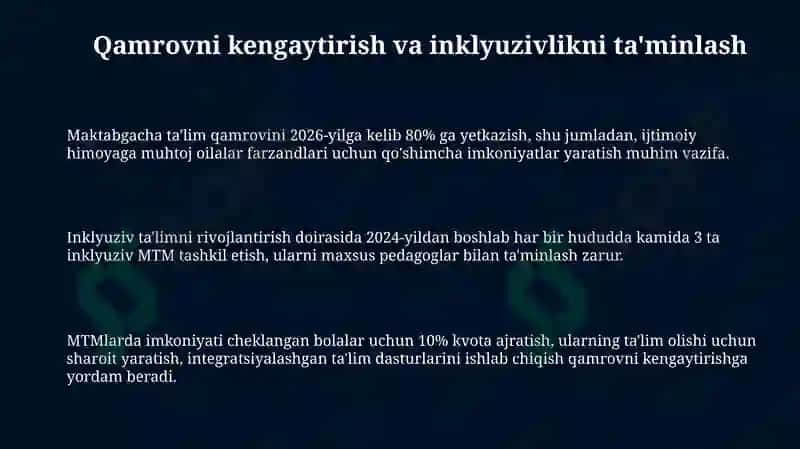 Maktabgacha ta’lim tizimini rivojlantirishning ustuvor yo’nalishlari 3