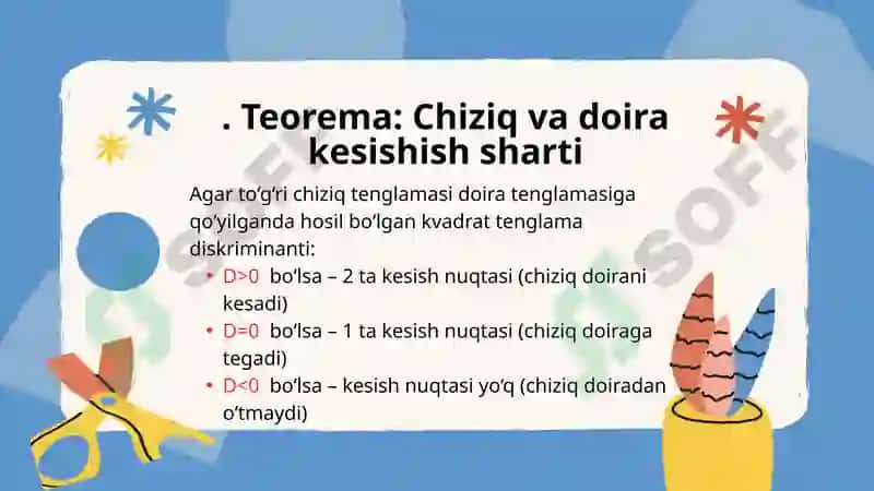 Analitik metod bilan teoremalarni isbotlash 3