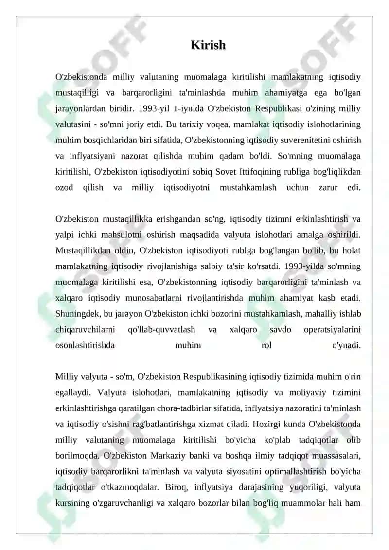 O'ZBEKISTONDA MILLIY VALUTANING MUOMALAGA KIRITILISHI 3