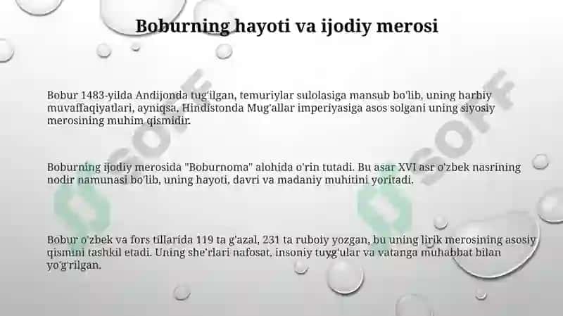 Boburnoma 3