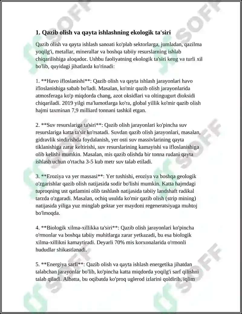 QAZIB OLISH VA QAYTA ISHLASHNING O‘ZARO BIR-BIRI BILAN TAQQOSLASH 3