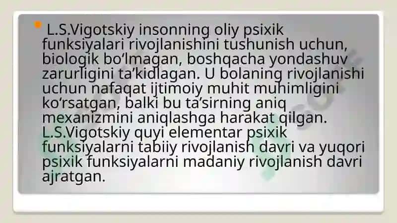 Vigotskiyning faoliyat nazariyasi tahlili 3