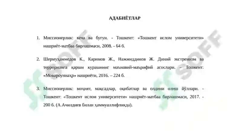 Миссионерлик ва прозелитизмнинг сиёсий-ижтимоий хавфи 3