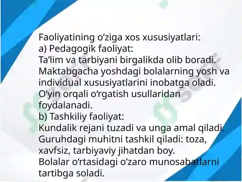 Tarbiyachining shaxsivafaoliyatiningoʻzigaxosxususiyatlari 3
