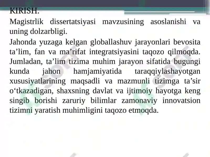 "TALIM MUASSASALARINI NOMARKAZLASHTIRISH JARAYONI: TARIXI, HOLATI VA ISTIQBOLLARI" 3