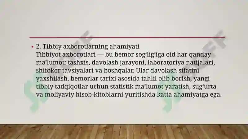 Tibbiyot Axborotlarini Arxivlash Usullari 3