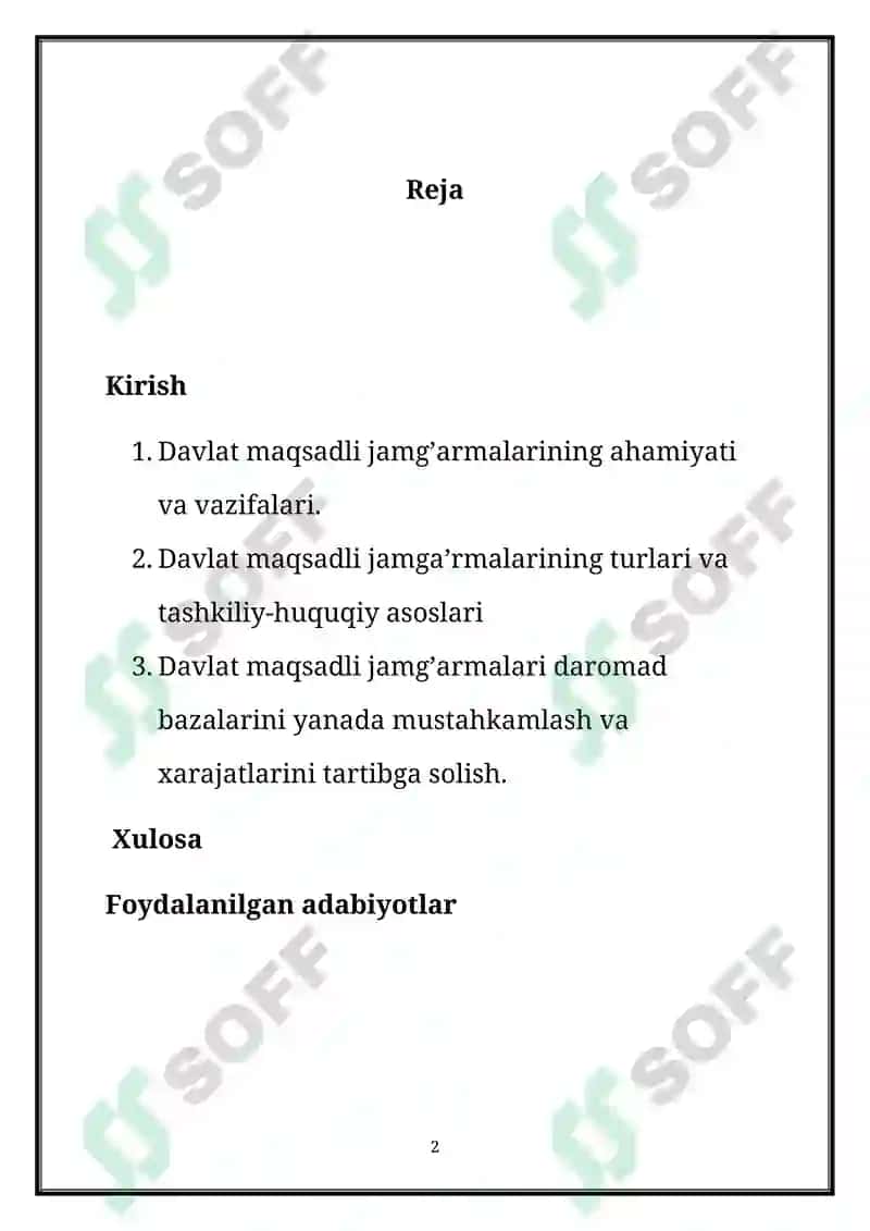 Davlat maksadli jamgarmalar tarifi 3