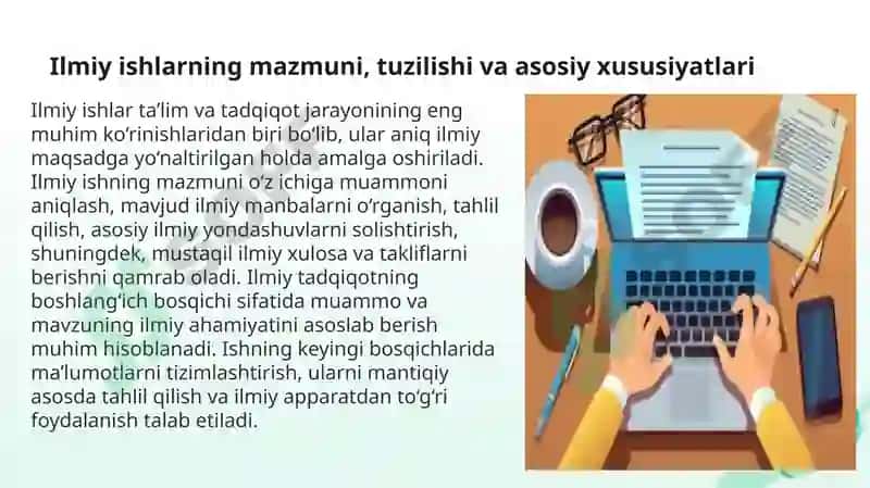 Ilmiy va uslubiy ishlarning xususiyatlari 3